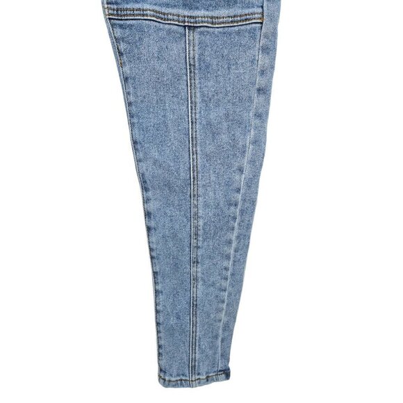 SKINNY FRIES DENIM Jeans Womens Jr Sz 9 Retro 80s 90s Color Block Streetwear NEW - Picture 6 of 10
